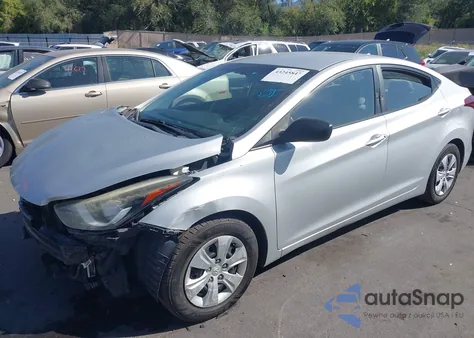 2016 Hyundai Elantra Se from USA, damaged, VIN 5NPDH4AE6GH692595